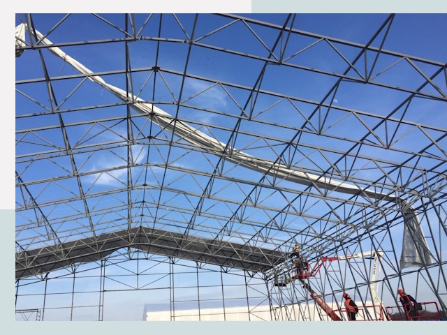 Шатровые ангары от 624 руб. в Снежинске и Челябинской области