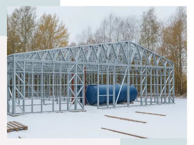 Металлические ангары в Снежинске
