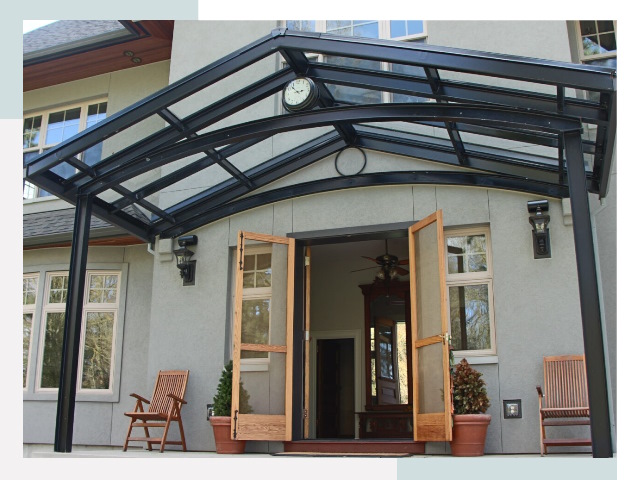 Козырьки металлические в Снежинске