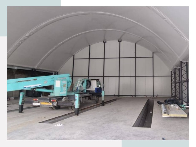 Внутреннее оснащение ангаров в Снежинске